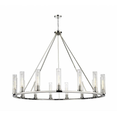Beau 15 Light Chandelier In Modern Style 48 x 60 Inches Wide by Z-Lite - 3031-15PN