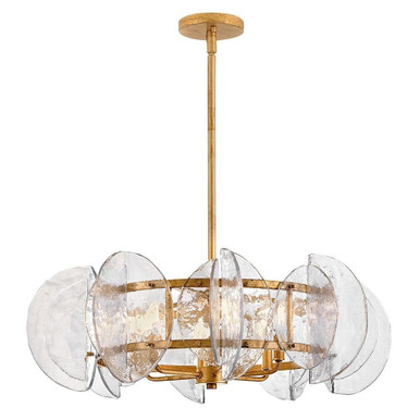 Seraphina 5W 6LED Medium Drum Chandelier 28.25 Inch Wide by Fredrick Ramond - FR41924DA
