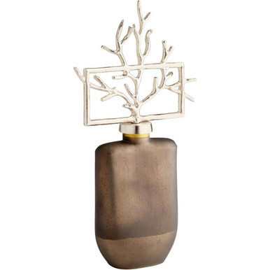 Viewleaf 19.25 Inch square sculpture by Cyan - 10702