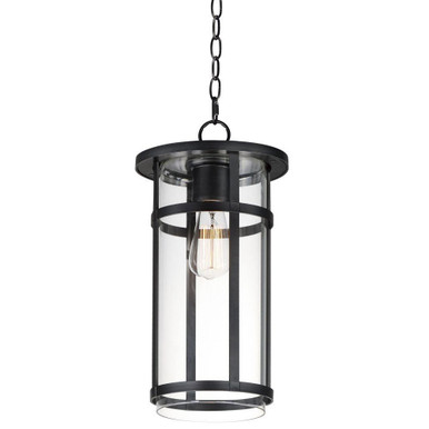 Clyde Vivex 1 Light Outdoor Small Pendant by Maxim - 40629CLBK