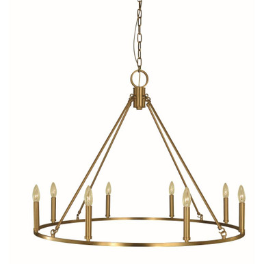 Midtown 8 Light Oversized Chandelier by Framburg - 5658BN