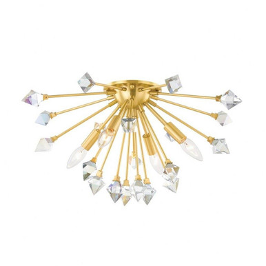 Genesis 4 Light 22.5 Inch Wide Flush Mount by Mitzi - H727504-AGB