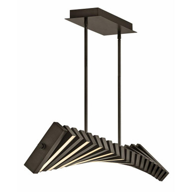 Stitch LED Light Oversized Linear Chandelier by Fredrick Ramond FR42455 - FR42455