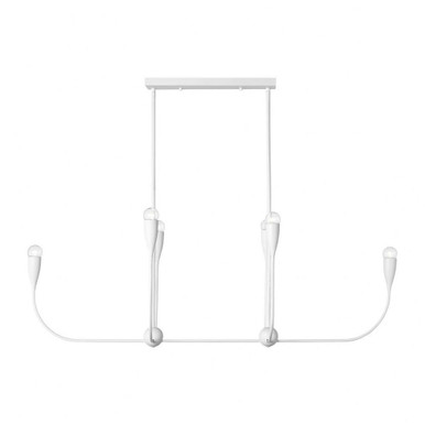Maya 6 Light Linear Chandelier 17.25 Inch Tall X 48 Inch Wide by Generation - GLC1226