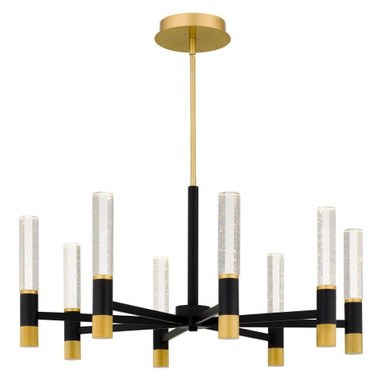 Davies 28W 8 LED Chandelier 17.75 Inch Tall and 32 Inch Wide by Quoizel - PCDAV5032BRG