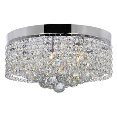 Cascade 6 Light 14 Inch Wide Flush Mount by CWI - 5424C14C