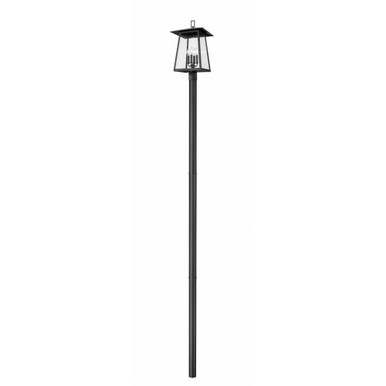 Rainer 4 Light Outdoor Post Mount 142.25 x 13.5 Inches by Z-Lite - 5015PHBR-5009P120-BK