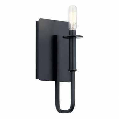 Alden One Light Wall Sconce by Kichler - 43363bk