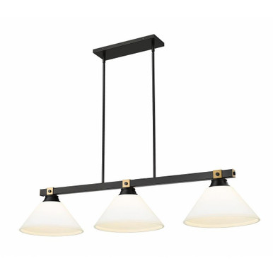 Bronte 3 Light Billiard 9.75 Inch Tall and 14 Inch Wide By Z-Lite - 1955-3-14