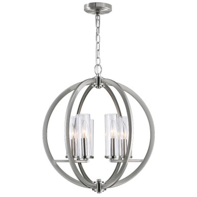 Elton 6 Light Small Chandelier by CWI - 9951P19-6-606