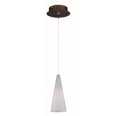 Lava 1 LED Cone Pendant With Cone Canopy by ET2 - E94528-101BZ
