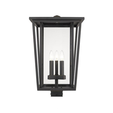 Seoul 3 Light Outdoor Post Mount Lantern 14 x 24.75 Inches by Z-Lite - 571PHXLS2