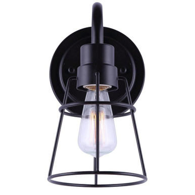 Dree 1 Light Bath Vanity 9.5 x 7 Inches by Canarm Inc - IVL1053A01BK