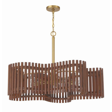 Freeform 5 Light Chandelier 24.63 Inch Tall and 35.5 Inch Wide by Craftmade - 58426