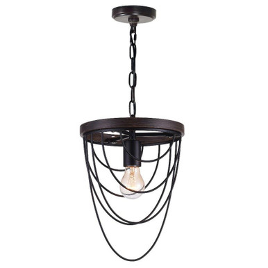 Gala 1 Light Mini Chandelier by CWI - 9962P9-1-101