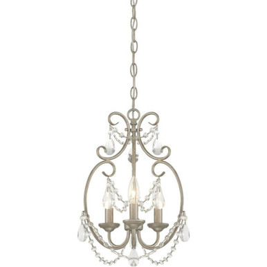Dahlia 3 Light Mini Chandelier by Designers Fountain - 6205-ap