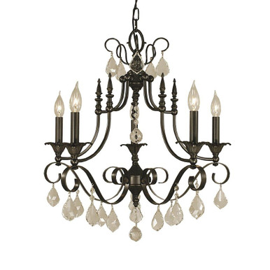 Liebestraum 6 Light Dining Chandelier 24.5 x 24 Inch by Framburg 2975 MB - 2975 MB