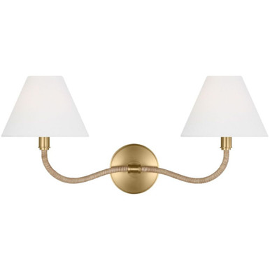 Laguna 2 Light Wall Sconce by Visual Comfort Studio - CW1302BBS