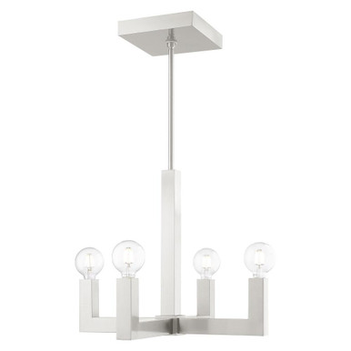Solna 4 Light Medium Chandelier by Livex - 49214-91