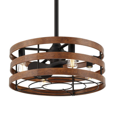 Audrey 3 Blade Ceiling Fan with Light Kit 29 Inches Wide by Minka Aire - F631L-CL/DK
