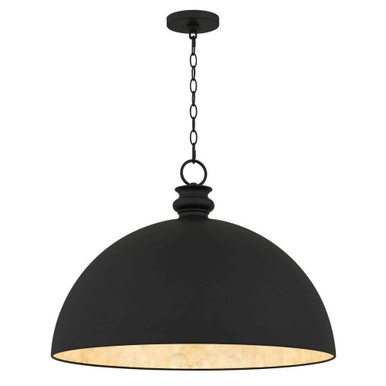 Braylon 1 Light Pendant 19 Inch Tall and 25.5 Inch Wide by Quoizel - BRAY2826MBK