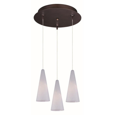 Lava 3W LED Cone Pendant With Canopy by ET2 - E946