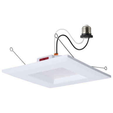10W LED Square Downlight Retrofit 1.43 Inch Tall X 7.36 Inch Wide by Satco - S12605