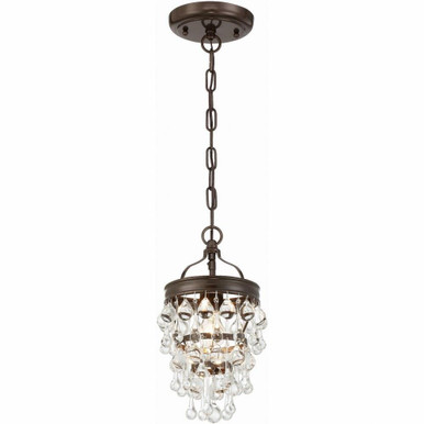 Calypso 1 Light Small Pendant by Crystorama - 131