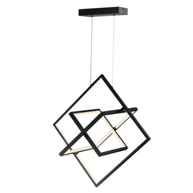 Graymar 45W 3 LED Light Large Pendant by Artcraft - AC7628BK