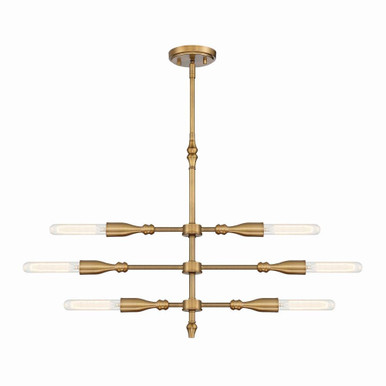 Louise 6 Light Large Island Chandelier by Designers Fountain - d231m-is-osb