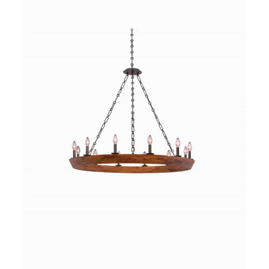 Lansdale 12 Light Oversized Chandelier by Kalco - 505552BI