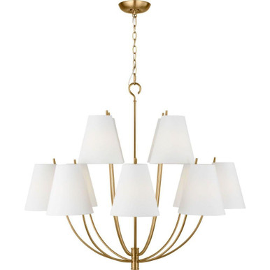 Marina 12 Light Chandelier 34 Inch X 40 Inch Wide by Visual Comfort Studio - CC18412