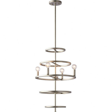 Hoopa 4 Light Small Chandelier by Matteo - C67404SV