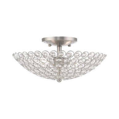 Cassandra 2 Light 13 Inch Wide Semi Flush Mount by Livex - 40443