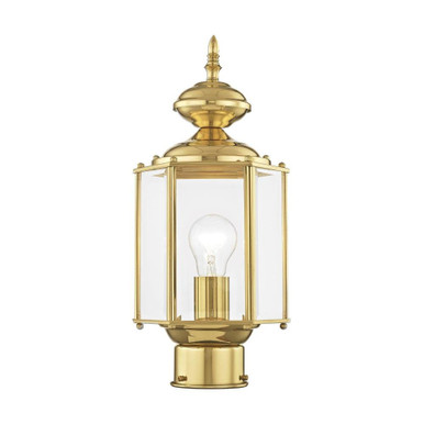 Outdoor Basics 1 Light Outdoor Post Top Lantern 7 x 14.5 Inches by Livex  - 2117-02