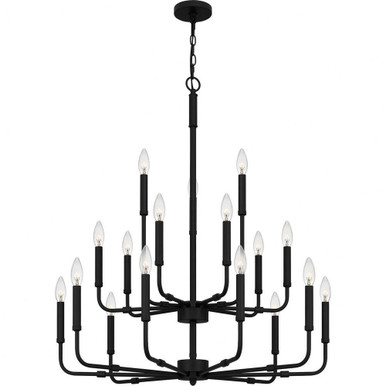 Abner 18 Light Large Chandelier by Quoizel - ABR5132MBK