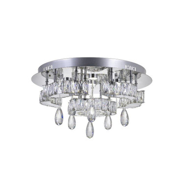 Cascata 39 LED 22 Inch Wide Flush Mount by CWI - 5644C22ST-R