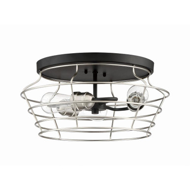 Thatcher 3 Light 16.5 Inch Wide Flush Mount by Craftmade - 50683-8165