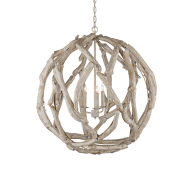Driftwood 3 Light Large Chandelier by Currey Company - 9000-1133