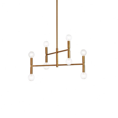 Ava 8 Light Small 2 Tier Chandelier by Dainolite - AVA-188C