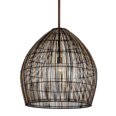 Holden 1 Light Large Pendant 27.25 Inch Tall by Troy - F7531-TBZ