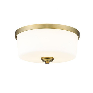 Arlington 3 Light 14 Inch Wide Flush Mount by Z-Lite - 220F3-HBR