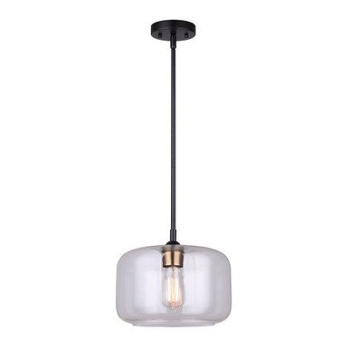 Fauna 1 Light Medium Pendant by Canarm Inc - IPL778B01BKG