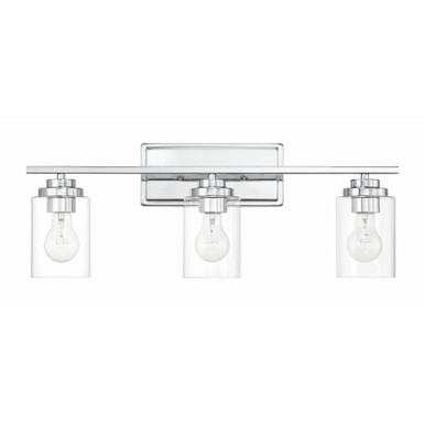 Clark 3 Light Bath Vanity 9.38 Inch Tall and 24.75 Inch Wide by Craftmade - 20425