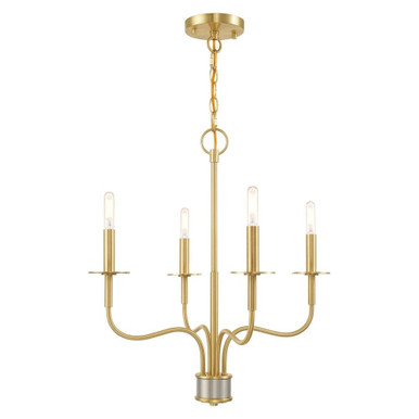 Lisbon 4 Light Small Chandelier by Livex - 51324-12