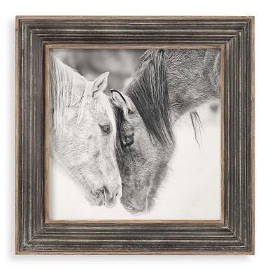 Custom Black And White Horses 31.5 Inch Horse Print by Uttermost - 51110