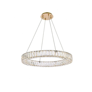 Monroe 36W 1 LED Light Large Pendant by Elegant - 3503D26