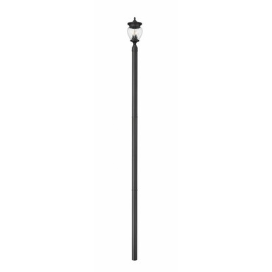 Davina 3 Light Outdoor Post Mount 138.25 x 9 Inches by Z-Lite - 5016PHMR-5009P120-BK