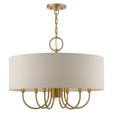 Burnett 7 Light Large Pendant by Livex - 45427-48