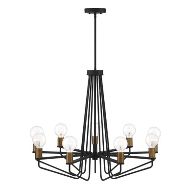 Ravella 9 Light Large Chandelier by Designers Fountain - 94289-bk